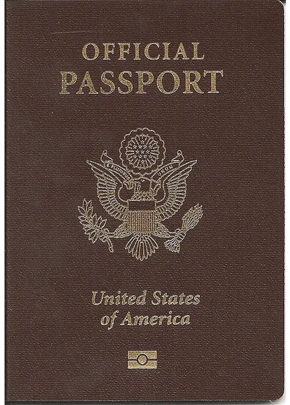 Bìa Hộ chiếu Hoa Kỳ loại chính thức dành cho công tác