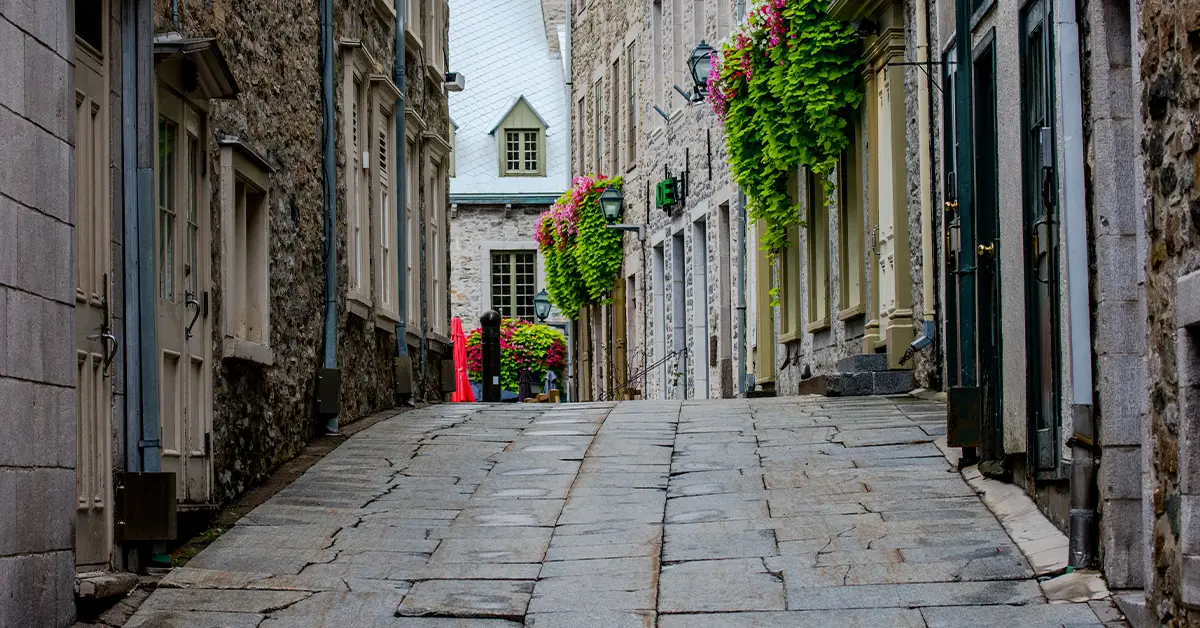 Đường phố cổ tại tỉnh bang Quebec