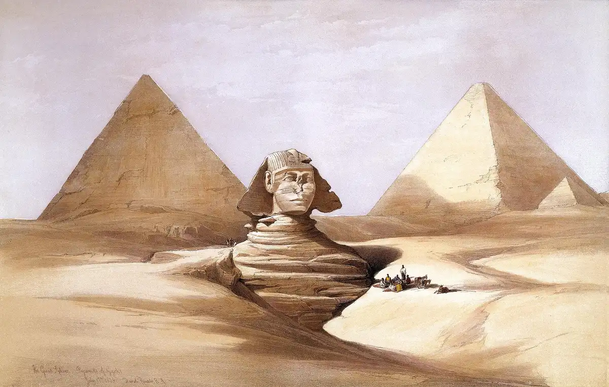 Nhân sư và kim tự tháp Giza