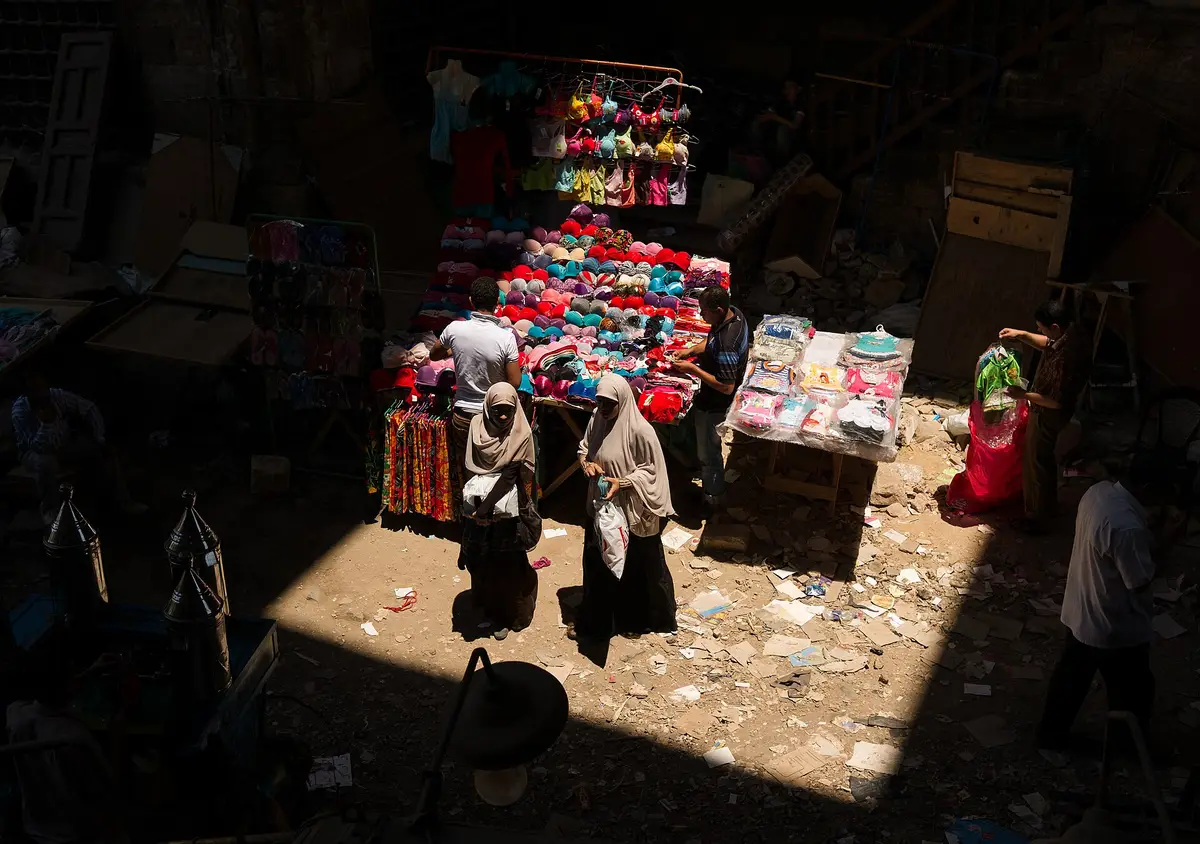 Phố Cairo đông đúc