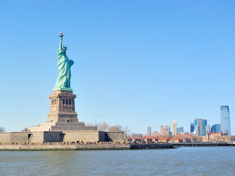 The Statue of Liberty and Manhattan, United States